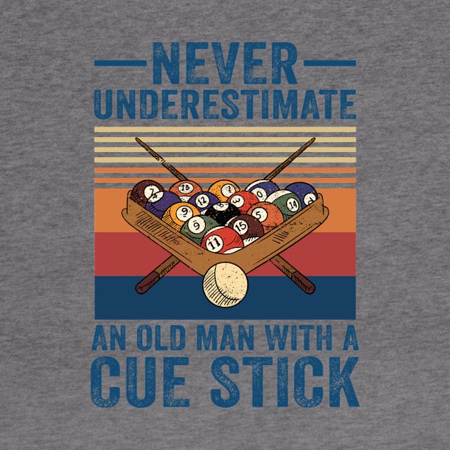 Never Underestimate An Old Man With A Cue Stick by creativity-w